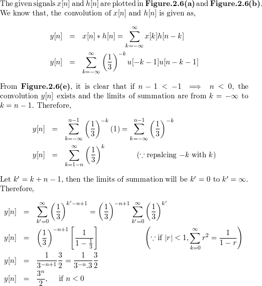 Compute And Plot The Convolution Y N X N H N Where X N 1 3 N U N 1 And H N U N 1 Homework Help And Answers Slader