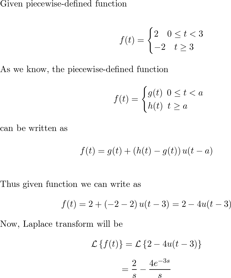 Write Each Function In Terms Of Unit Step Functions Find Th Quizlet Free Nude Porn Photos