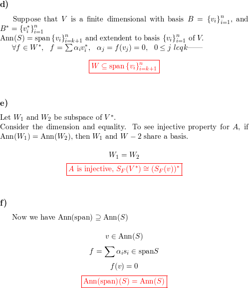 Let Math S Math Be Any Subset Of Math V Math For Some Finite Dimensional Space Math V Math Define Math Operatorname Ann S V In Boldsymbol V F V 0 Math For All Math F In S Mathrm Ann S Math Is Called The