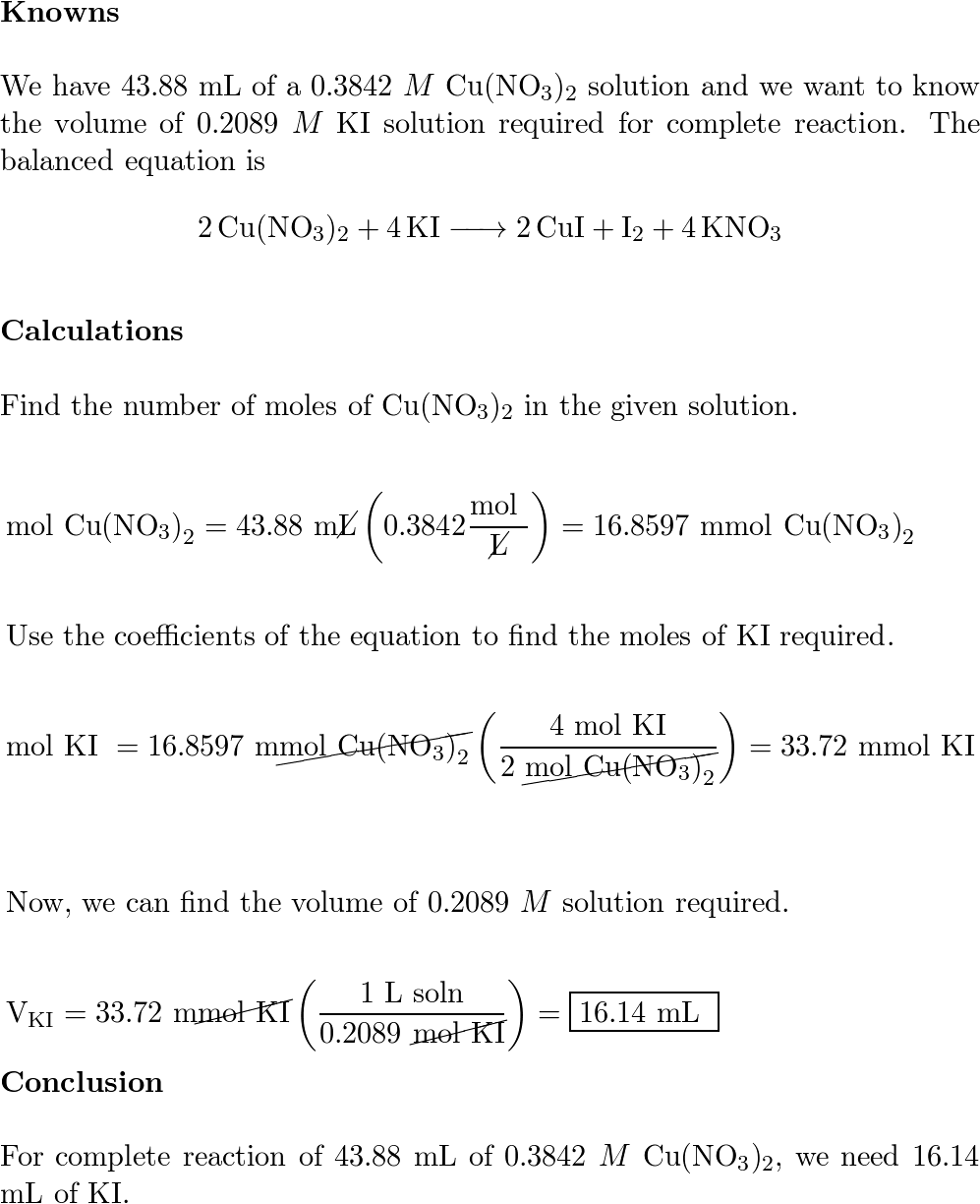 Chemistry - 9781947172623 - Exercise 57 | Quizlet