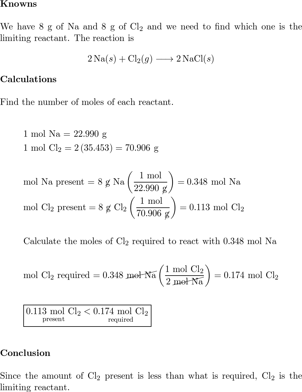 Chemistry - 9781947172623 - Exercise 61 | Quizlet