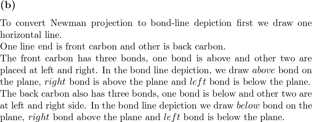 Draw A A Newman Projection Of The Most Stable Conformation Quizlet