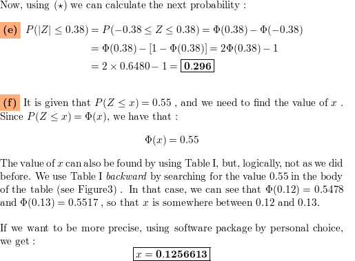 Suppose That Math Z Sim N 0 1 Math Find Begin Align Mathbf A P Z Le 1 34 Mathbf B P Z Ge 0 22 Mathbf C P 2 19 Le Z Le 0 43 Mathbf D P 0 09 Le Z Le 1 76 Mathbf E P Z Le 0 38