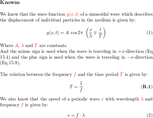 A Certain Transverse Wave Is Described By Y X T 6 50 Mathrm Mm Cos 2 Pi Left Frac X 28 0 Mathrm