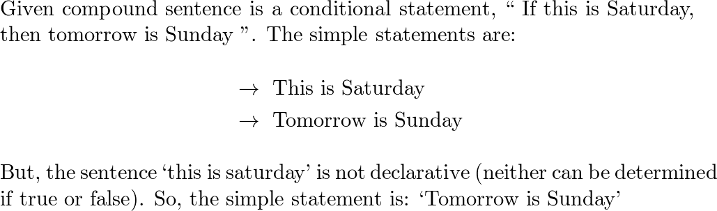 compound statements assignment quizlet