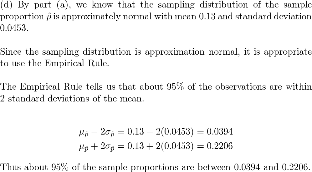 The table below gives the distribution of milk chocolate M&M's