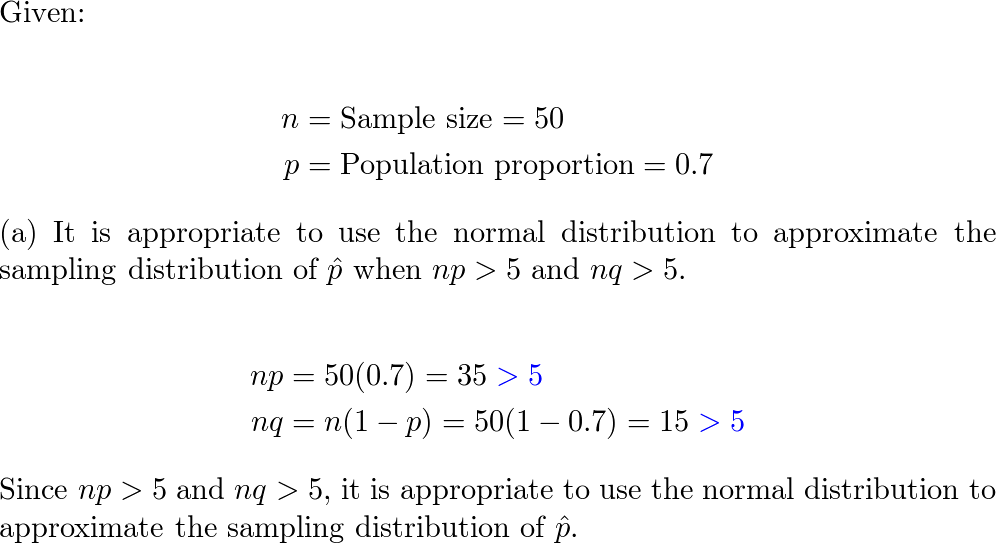 Sampling Distribution of P-Hat Normal Approximation of Binomial