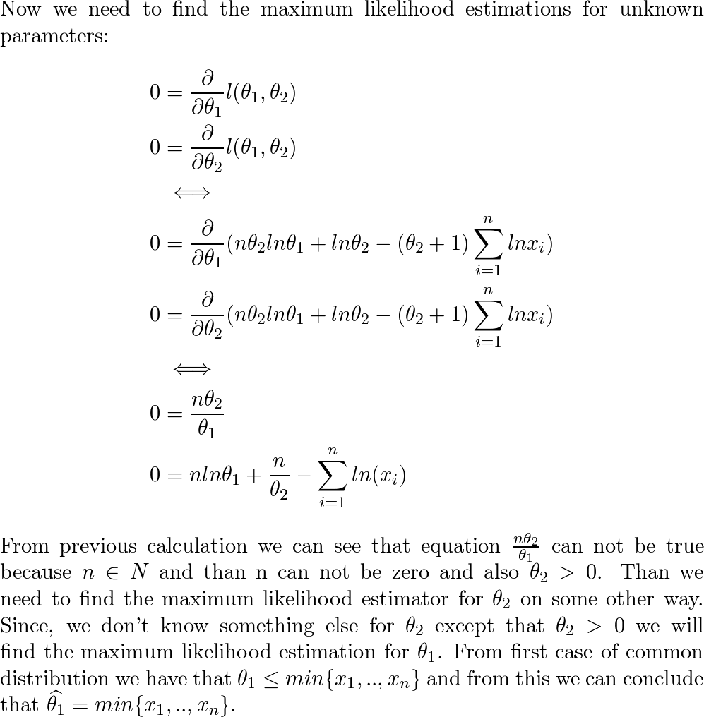 Solved] Consider a random sample of size n from a Pareto