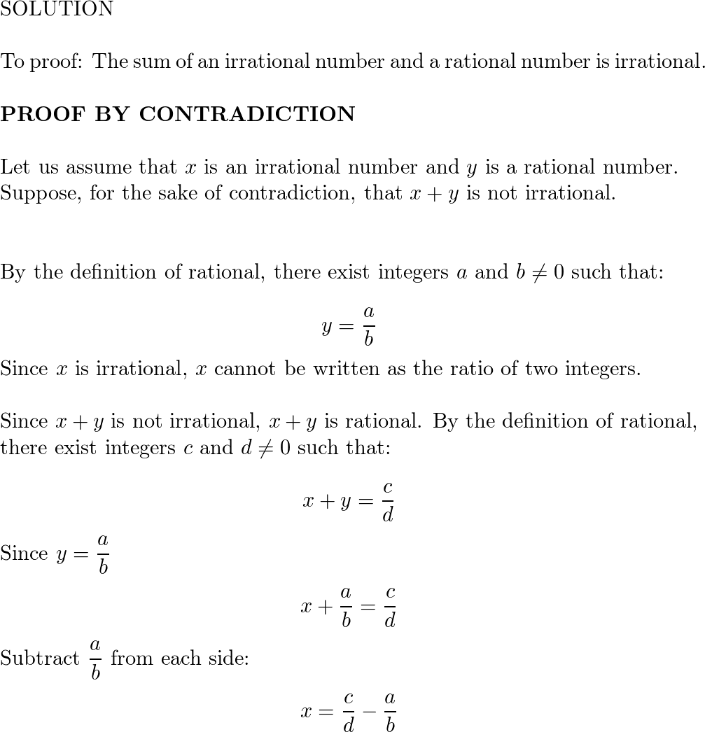 Discrete Mathematics How To Adapt Proof By Contradiction