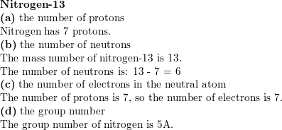 nitrogen protons neutrons electrons