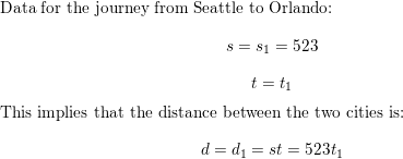 A round trip from Seattle Washington to Orlando Florida Quizlet