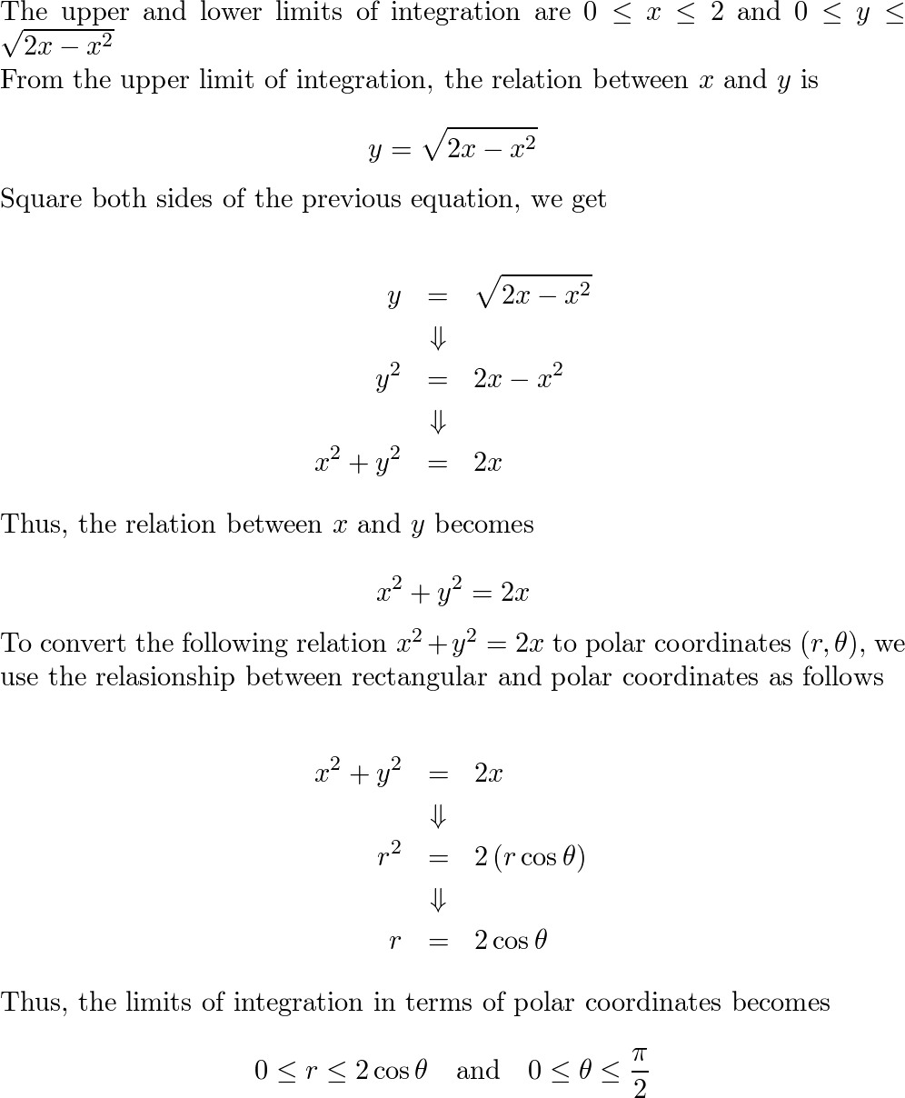 Evaluate The Iterated Integral By Converting To Polar Coordi Quizlet