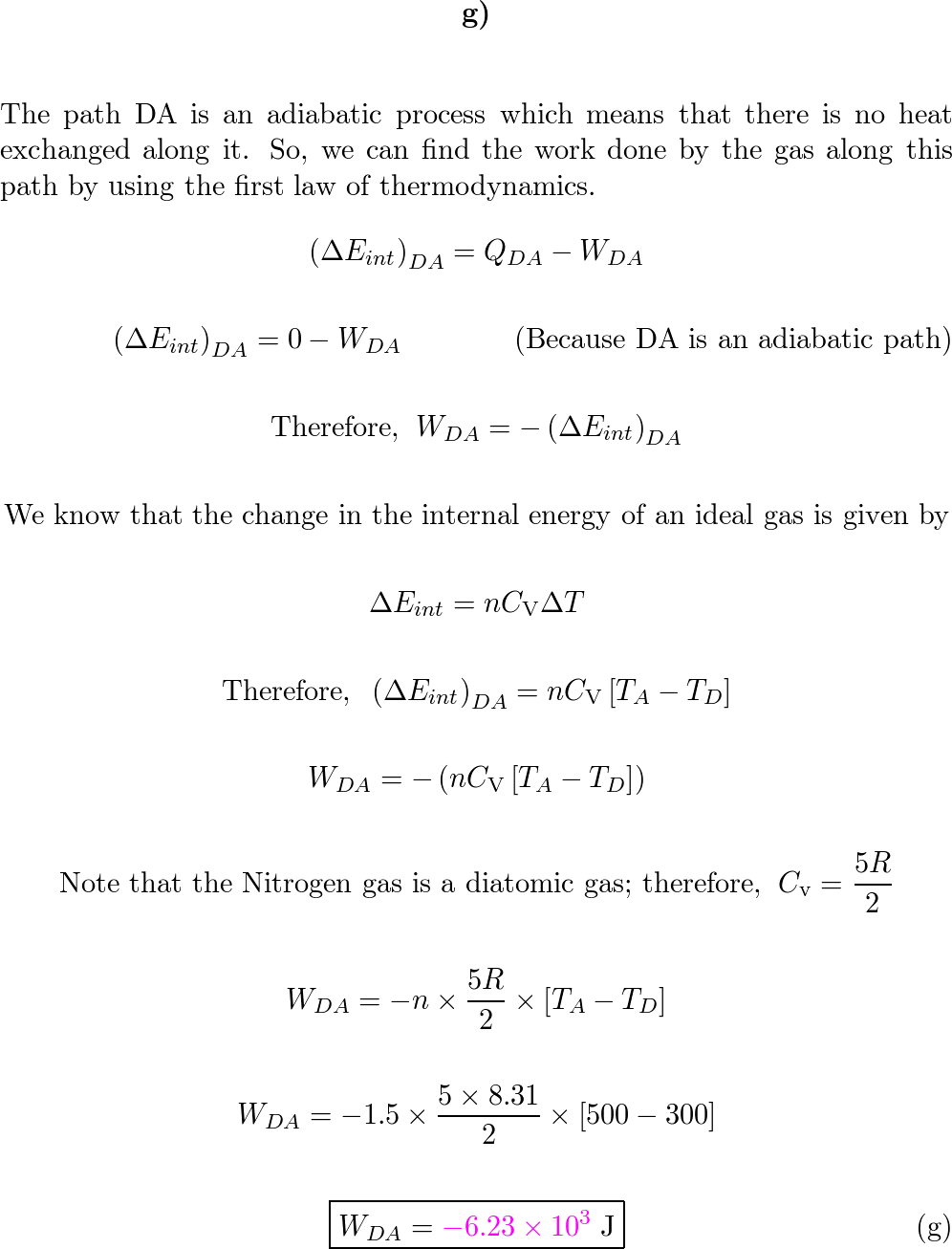 A Carnot engine employs 1.5 mol of nitrogen gas as a working | Quizlet