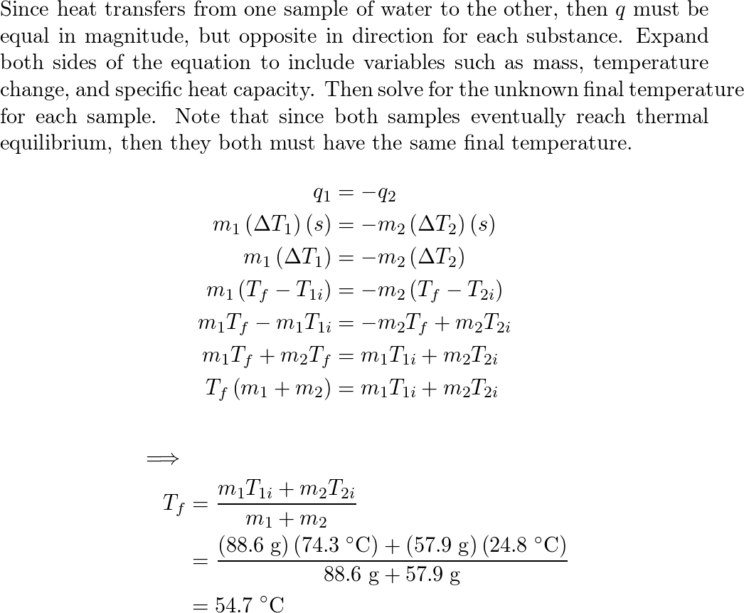 Solved You put 400 g of water at 24 °C into a 500-W