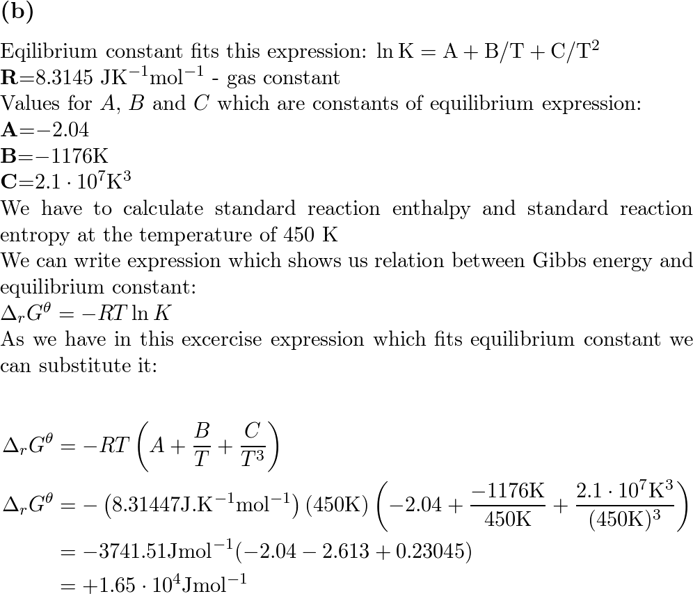 a The equilibrium constant of the reaction 2 mathrm C Quizlet