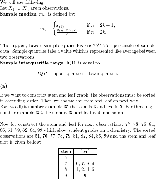 Student grades on a chemistry exam were: 77, 78, 76, 81, 86, | Quizlet