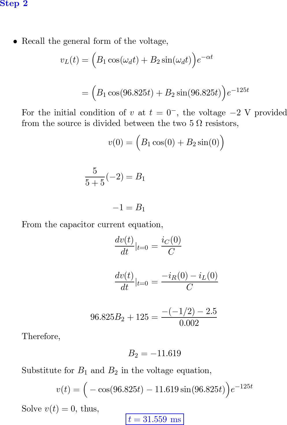 Engineering Circuit Analysis - 9781259989452 - Exercise 37 | Quizlet