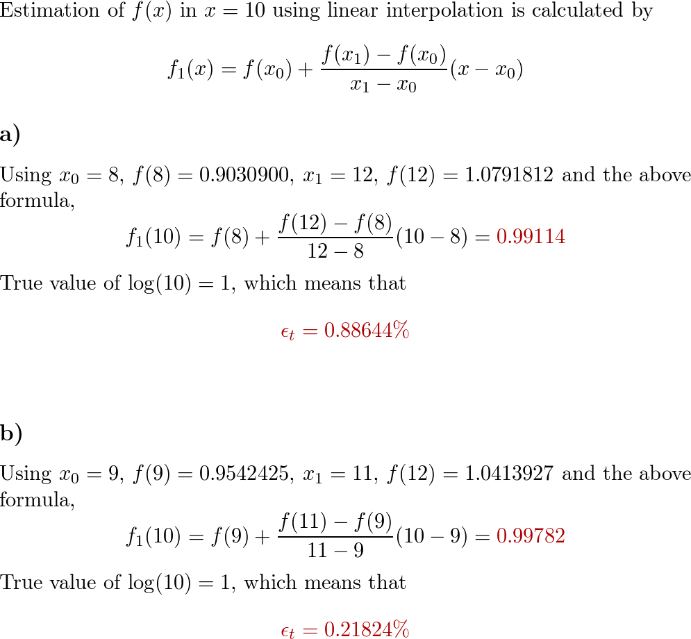 공학도를 위한 수치해석 - 9788960552050 - Exercise 1 | Quizlet