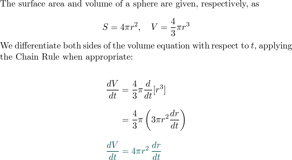 Spherical ice cubes and surface area to volume ratio