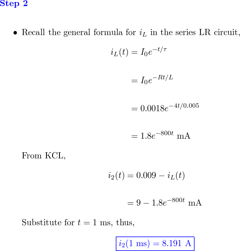 Solved: Chapter 8, Exercise 31 - Engineering Circuit Analysis 8th ...