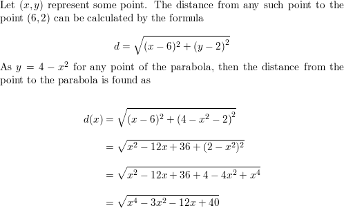 Find The Coordinates Of The Points On The Graph Of The Parab Quizlet