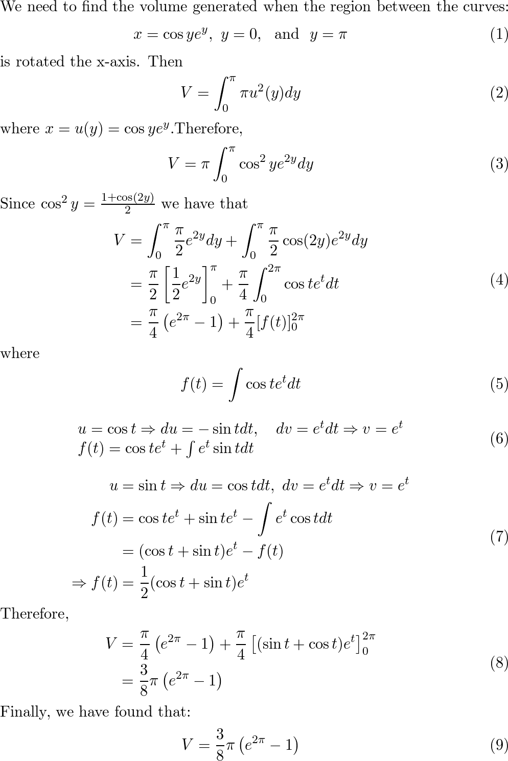 Calculus (Volume 2) - 9781938168062 - Exercise 139 | Quizlet