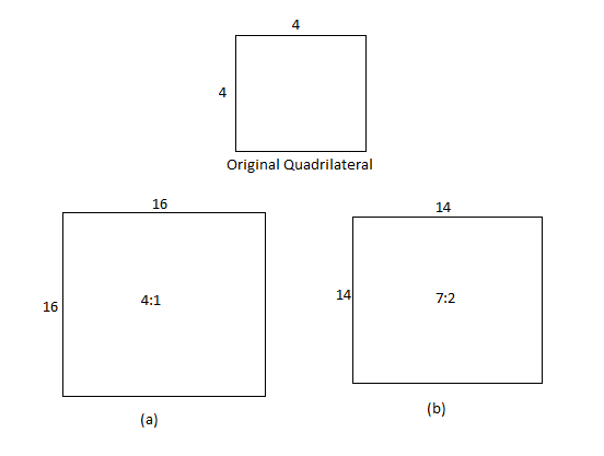 On graph paper, draw any quadrilateral. Then enlarge it by e | Quizlet