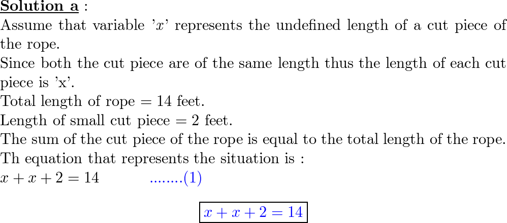 An eight-foot rope is cut into two pieces. One piece is two feet longer  than the other. How long are the pieces? - Quora