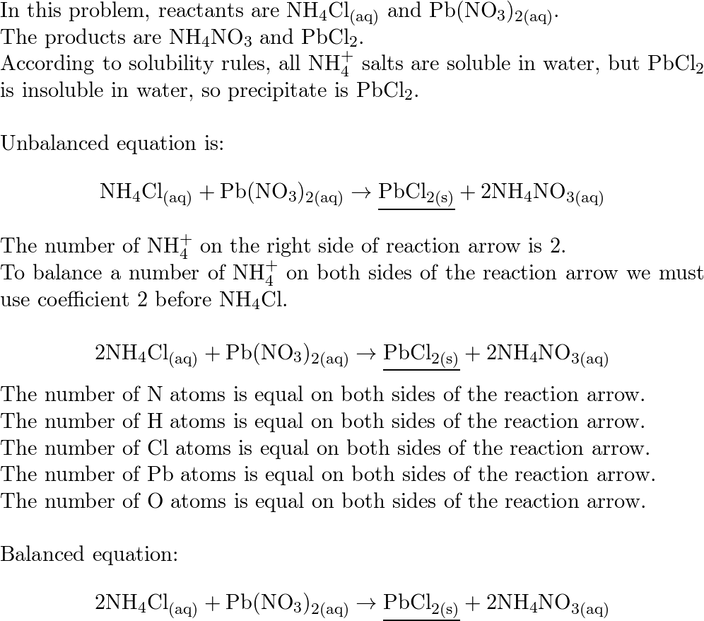 Solubility Rules Zumdahl 3960