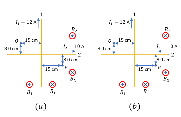 Two Very Long Insulated Wires Perpendicular To Each Other In | Quizlet