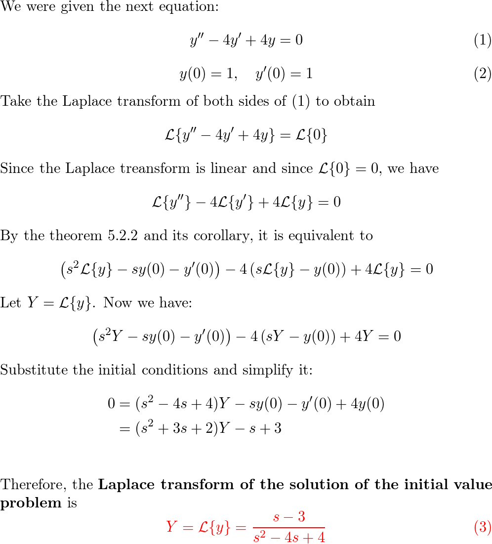 use-the-laplace-transform-to-solve-the-given-initial-value-p-quizlet