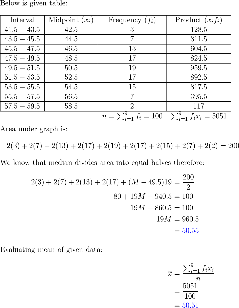 finding the mean assignment quizlet