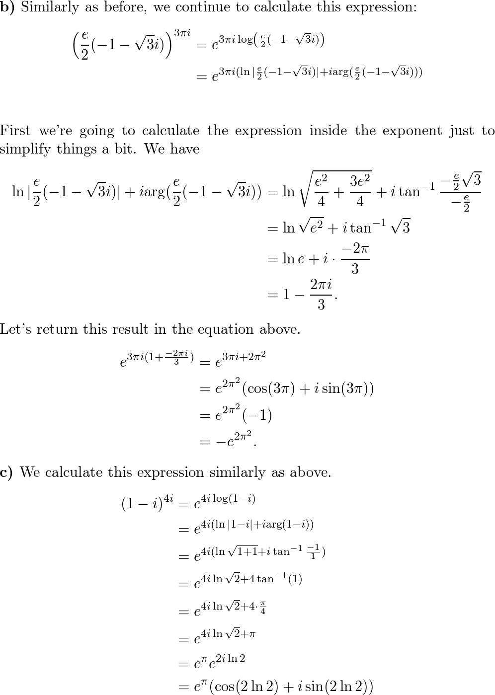 Solved The principal value of Ln(1 - iV3)4 is Select one: 27