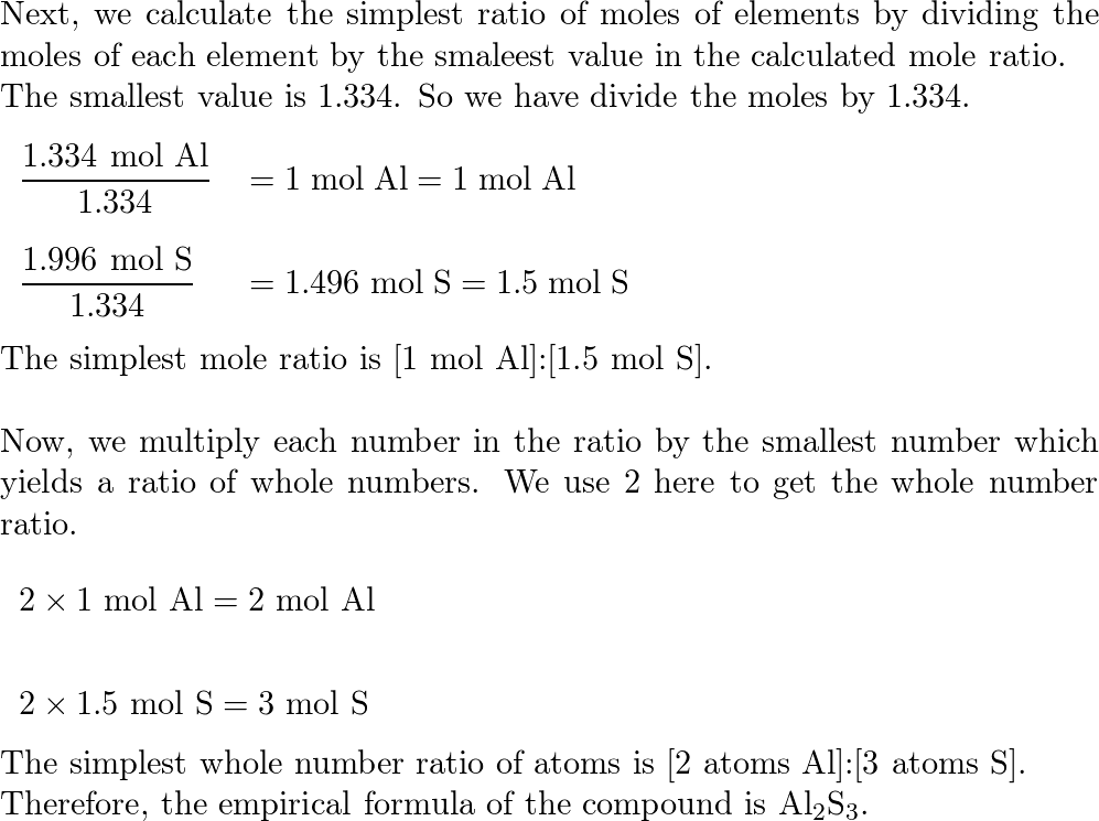 Determine the empirical formula for a compound that contains Quizlet