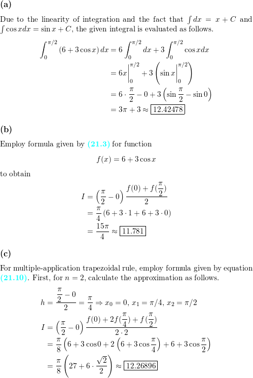 Evaluate The Following Integral Int 0 Pi Quizlet