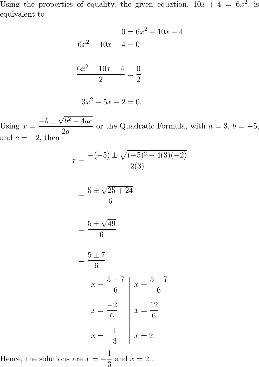 Algebra 1 (Volume 2) - 9780544368187 - Exercise 9 | Quizlet