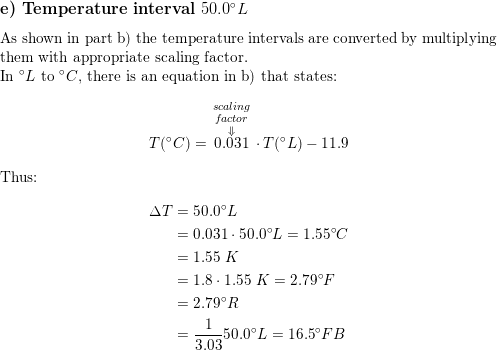 A Temperature Scale That Never Quite Caught On Was Formulated By The Austrian Chemist Johann Sebastian Farblunget The Reference Points On This Scale Were Math 0 Circ Fb Math The Temperature Below Which