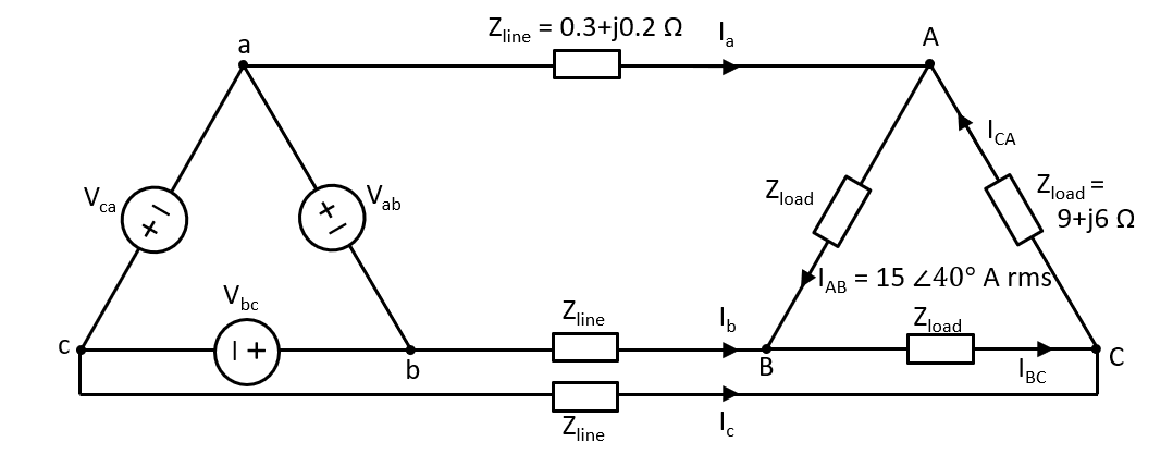 In A Three Phase Balanced Deltadelta System The Source Has Quizlet 