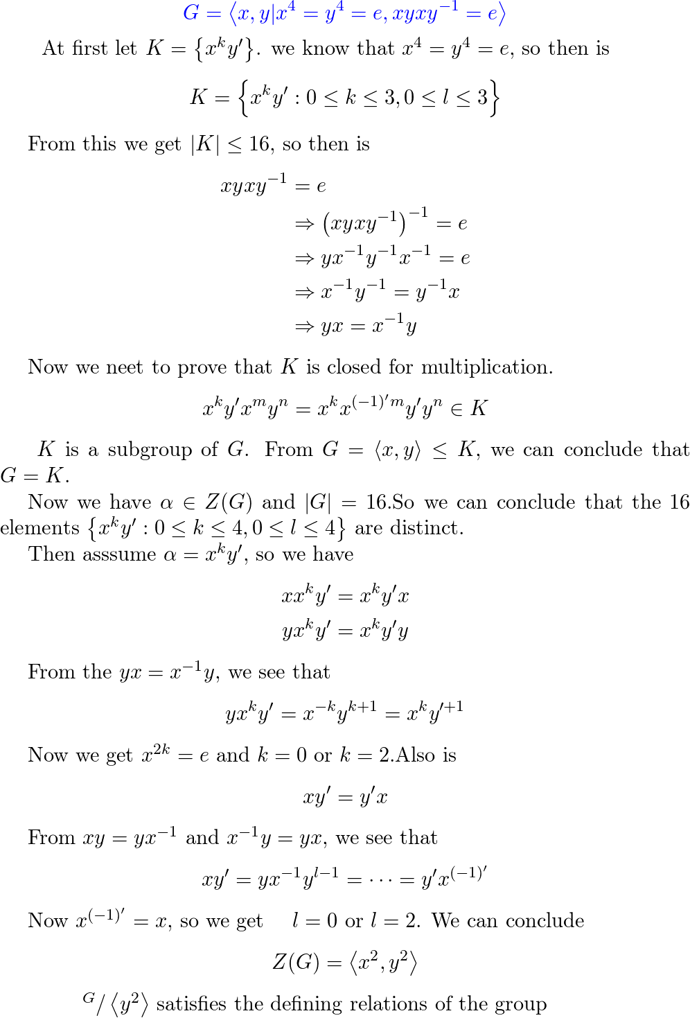 Contemporary Abstract Algebra 9781305657960 Exercise 24 Quizlet   Lateximg Large 