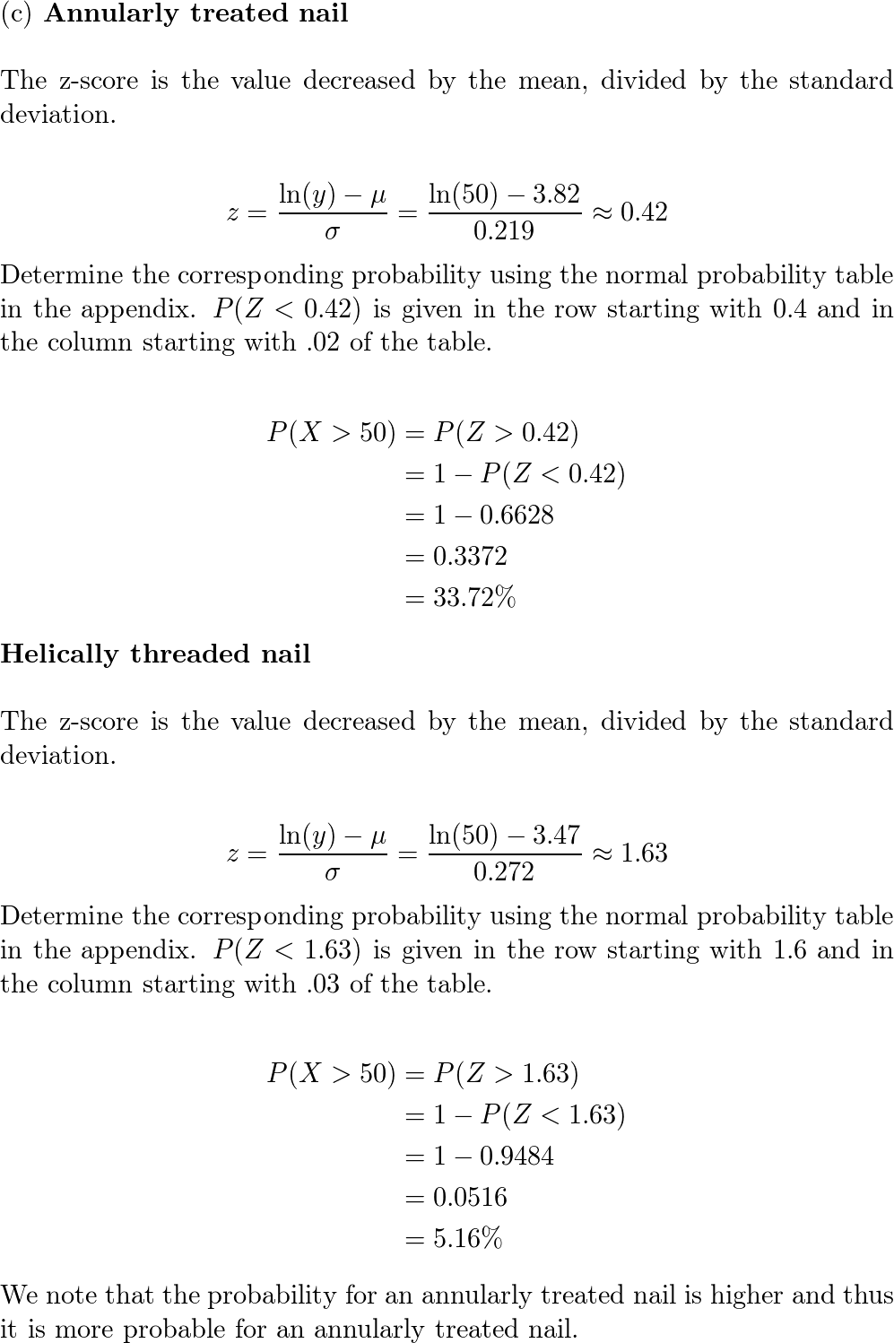 Average Values of Withdrawal Strength (N/mm 2 )