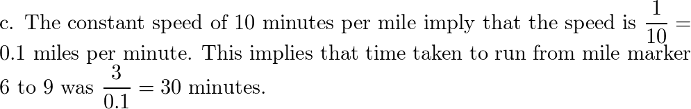 Solved (5) When running a road race you heard the timer call