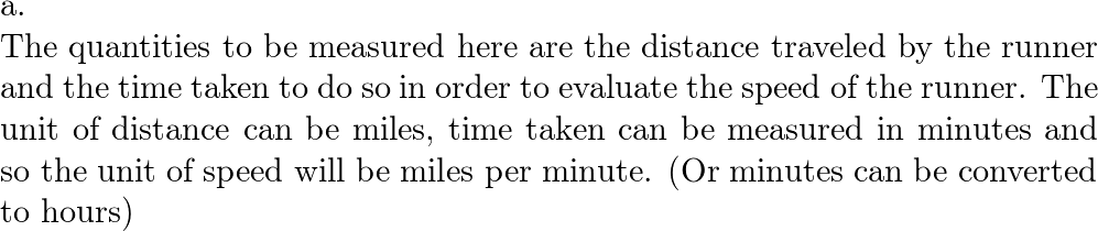 Solved (5) When running a road race you heard the timer call