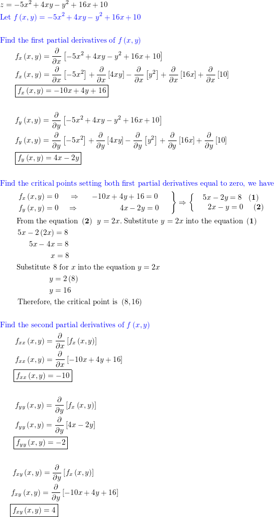 Examine The Function For Relative Extrema And Saddle Points Quizlet