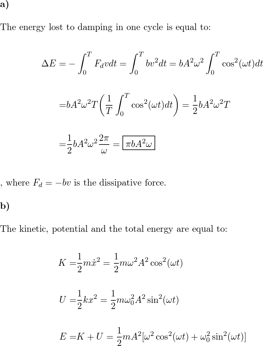 Vibrations and Waves - 9780393099362 - Exercise 9 | Quizlet