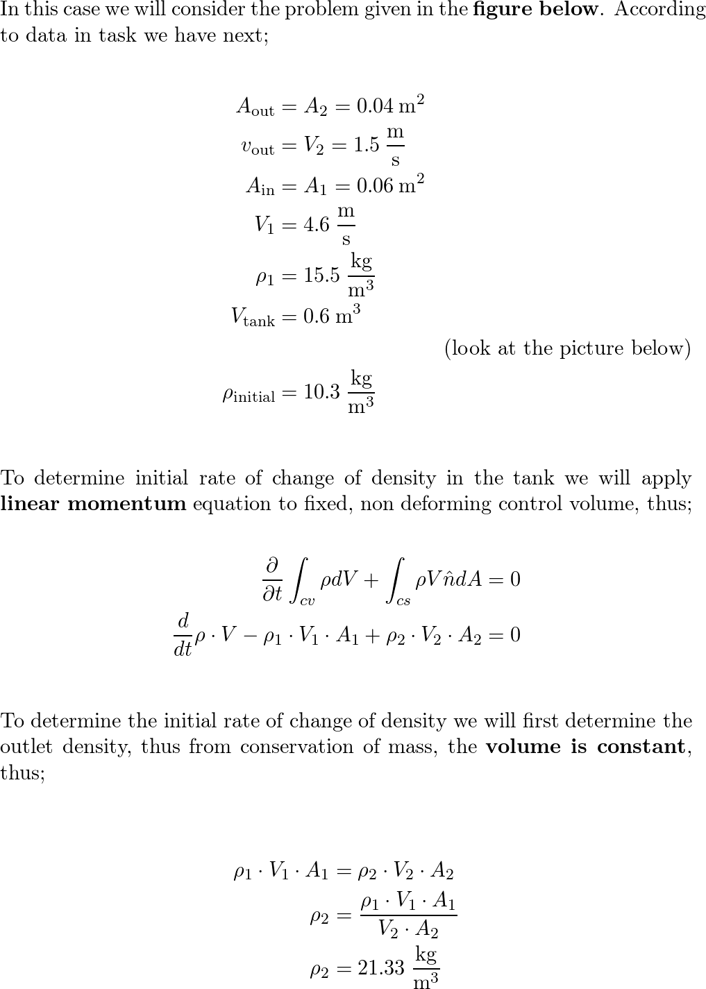 Air enters a tank through an area of 0.018 m$^{2}$ with a ve | Quizlet