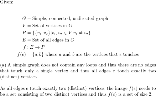 Let G Be A Simple Connected Undirected Graph Let V Be The Set Of Vertices In G And Let Math P Left Left V 1 V 2 Right V 1 V 2 In V V 1 Neq V 2 Right Math Be The Set