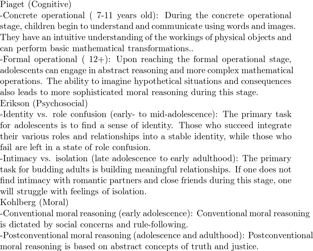 Piaget Erikson and Kohlberg described several cognitive s Quizlet