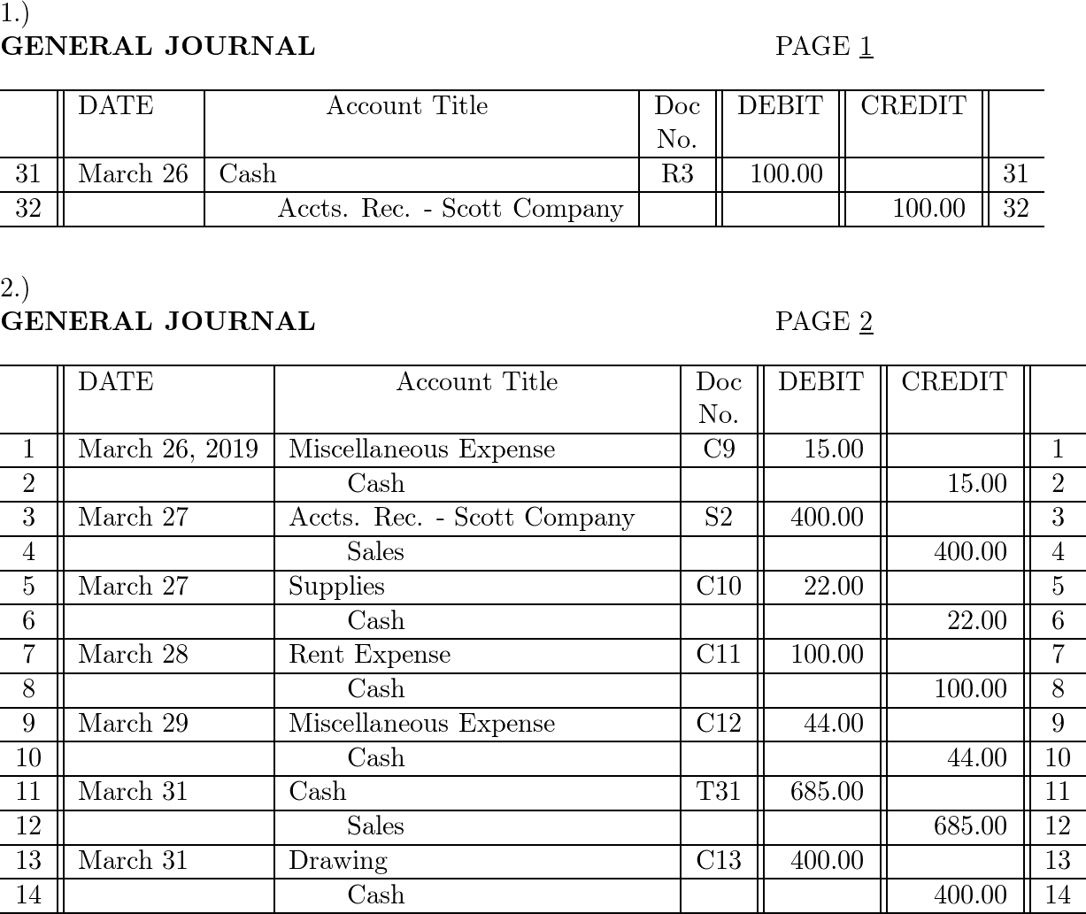 Century 21 Accounting: General Journal - 9781337623124 - Exercise 1 ...