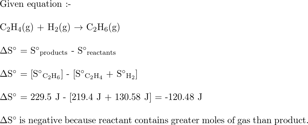 Using S circ values from Appendix C calculate Delt Quizlet