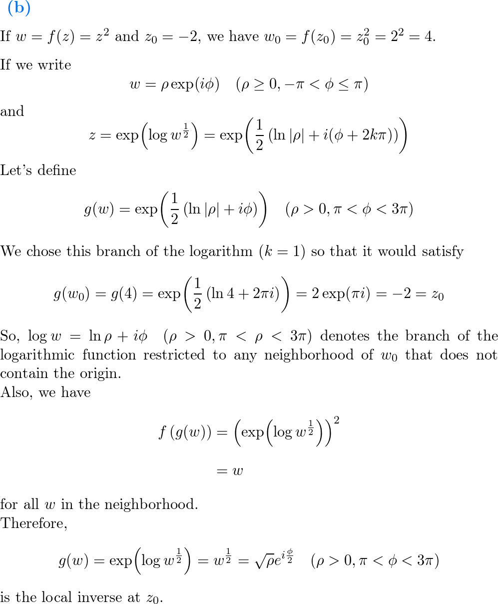 Complex Variables and Applications - 9780073383170 - Exercise 6 | Quizlet